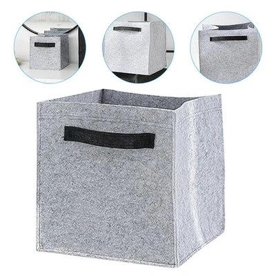  Wäschesammler Filz Korb Wohnheimwäschereikorb Spielzeugkorb Für Kinder - Bild 1 von 4