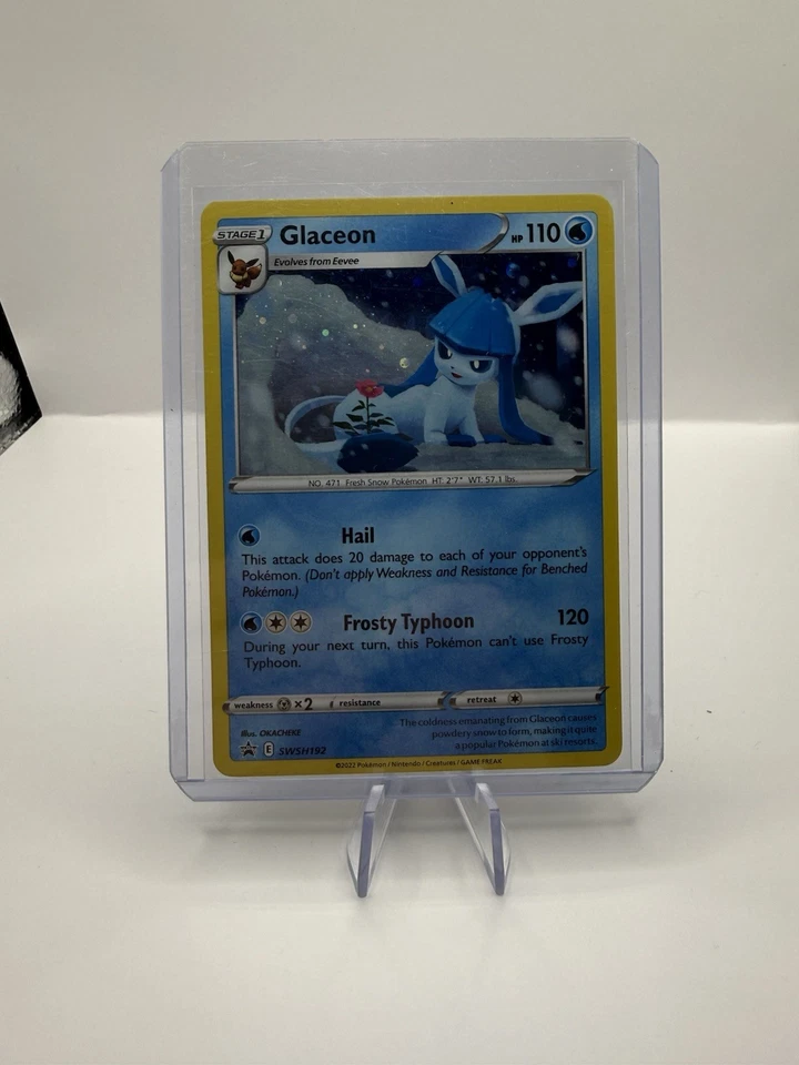 Glaceon SWSH192 Sword & Shield Black Star Promo Cosmos Holo Pokemon Card - Image 1 of 1