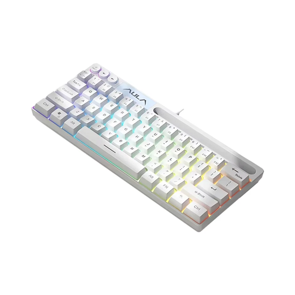 AULA F3061 Membrane Keyboard 61 Key RGB Backlight Gaming Mini Compact Wired - Image 1 of 4