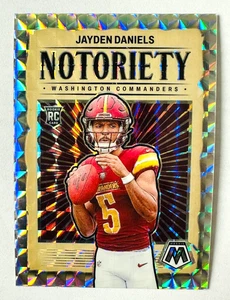 2024 Panini Mosaic Jayden Daniels SILVER Prizm RC #19 Notoriety Commanders! - Picture 1 of 3