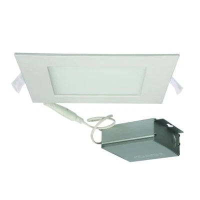Satco S11612 - 12 Watt 6" LED Square Downlight Retrofit - 3000K - Remote Driver - Image 1 of 3