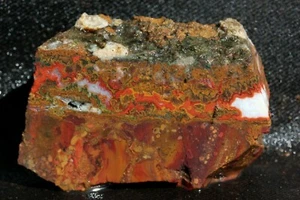 A1097  ~ 2.2oz Slab Kerrouchen Seam Agate ~  Morocco - Picture 1 of 4