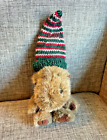 Boyds Bears Collection  7' Plush Moose with Knitted Stocking Hat (1990s)