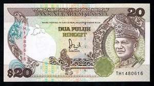 MALAYSIA - 20 RINGGIT ND(1989) UNC P 30a - Picture 1 of 2