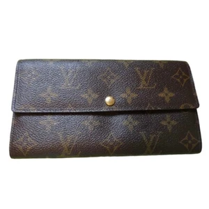 [LOUIS VUITTON] Monogram Walle Pochette Porte Monnaie Credit Used 100% authentic - Picture 1 of 10