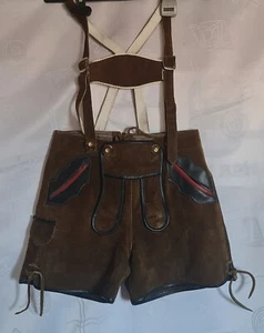 BOYS SHORTS PANTS VINTAGE AUTHENTIC ST PETER OKTOBERFEST DIRNDL :US 7/EU 128 - Picture 1 of 7