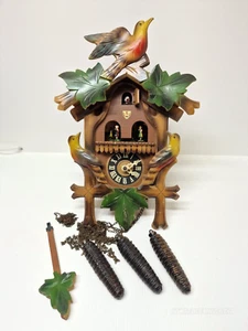 Vintage Regula Cuckoo Clock With Music Box & Dancers Black Forest Colorful AS IS - Picture 1 of 22