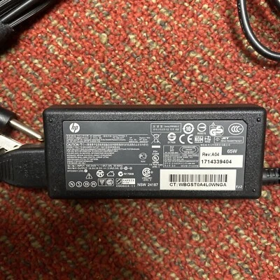 Adaptador de alimentação CA HP PPP009L-E PA-1650-32HT 608425-001 18.5V 3.5A testado - Imagem 1 de 2