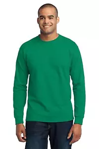 Port & Company Men's Tall Comfort Long Sleeve Core Blend Tee Top T-Shirt PC55LST - Picture 1 of 20