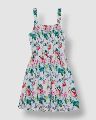 Vestido sin mangas floral con dobladillo burbuja blanco Blush by Us Angels niños niñas talla 16 Foto 1 de 3