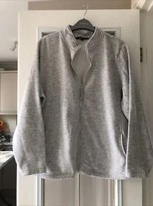 BONMARCHE LADIES GREY SIZE 20 ZIP FRONT FLEECE JACKET - Picture 1 of 5