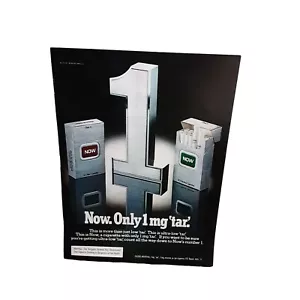 1978 Now Cigarettes Low Tar Original print ad - Picture 1 of 1