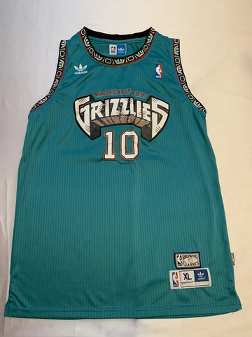 Vancouver Grizzlies Adidas Hardwood Classics Mike Bibby #10 Jersey Size XL 👀🔥 Cover