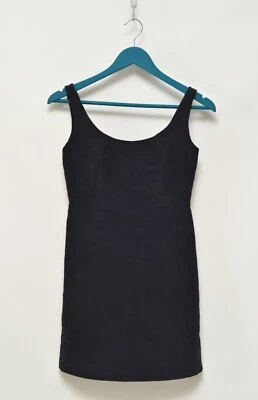 Mini Vestido BALENCIAGA Paris Lujo Para Mujer Negro Lavado Talla 36 Hecho en Italia Foto 1 de 4