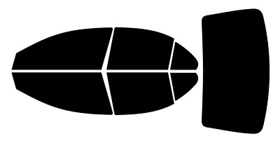 Kit de película nano cerámica precortada tinte de ventana para Mitsubishi Lancer sedán 2008-2017 Foto 1 de 4