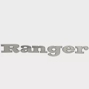 Ranger Boat Raised Decal Emblem 7604313 | Silver Sticker Polished - Picture 1 of 3