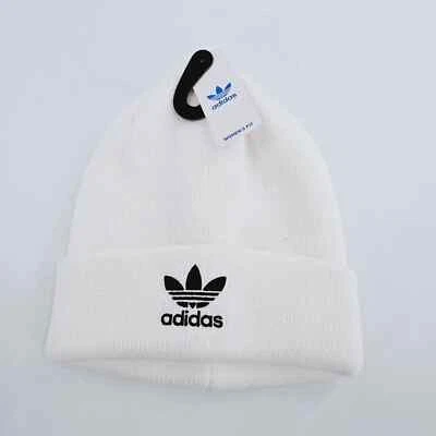 Nuevo Invierno Cálido Nuevo Adidas Mujer Sombrero Blanco Talla Única Trifolio Gorro $24.00 Foto 1 de 4