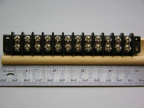 4 Cinch 12-140 12P Barrier Terminal Blocks 5-40 Screws .375 Centers - Image 1 of 1