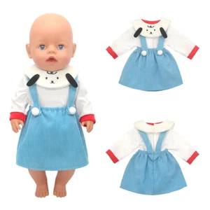 3PCS/Set Baby Doll Outfit Dolls Cute Clothes for 16~18" Newborn Reborn Girl Baby - Picture 1 of 15