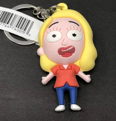 Rick and Morty - Llavero Vinilo Figura 3D Mochila Clip Monograma - Llavero BETH Foto 1 de 4