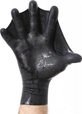 Мощные плавательные перчатки DarkFin с перепонками (1 пара) для мужчин, женщин, дайвинга БОЛЬШИЕ - Изображение 1 из 4