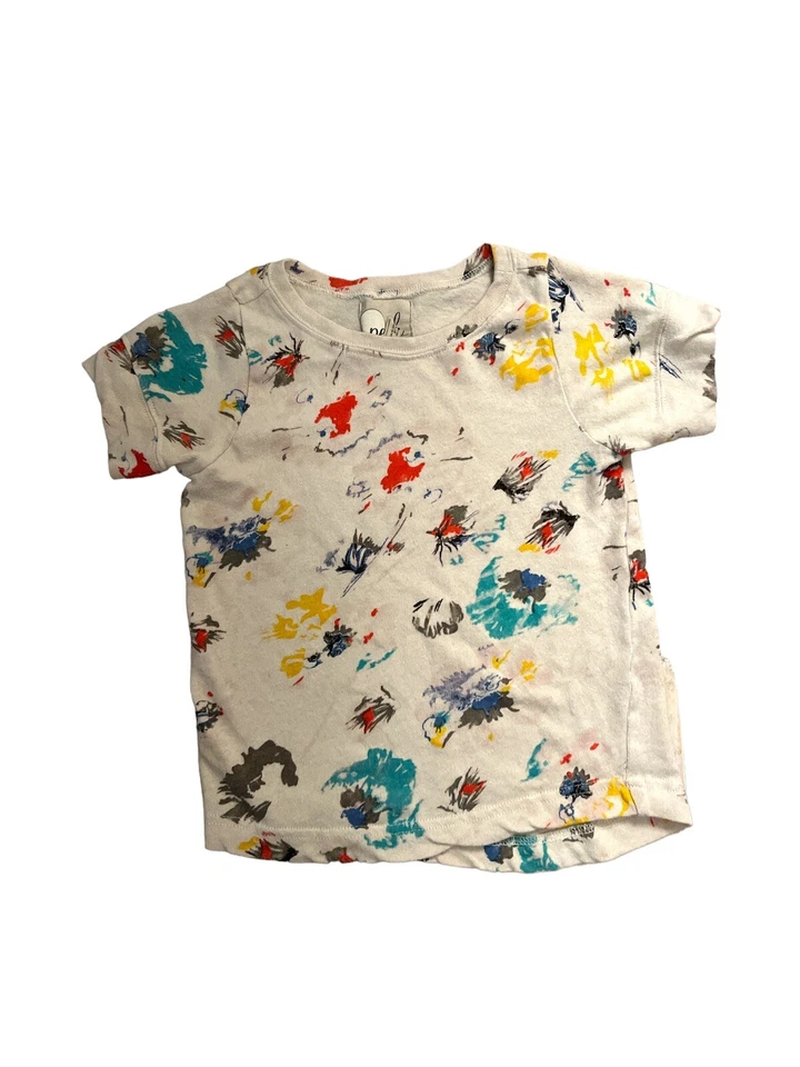 Camiseta Peek Abstracta Acuarela Artística Garabato Floral Talla Pequeña (4-5Y) Foto 1 de 4