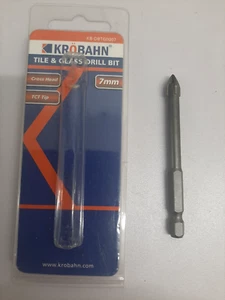 Broca para azulejos y vidrio punta TCT cabeza cruzada Krobahn - 7 mm KB-DBTG0007 - Imagen 1 de 5