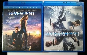 Divergent & Insurgent (Blu-Ray, 2-Discs) 2 Set Bundle - Picture 1 of 3