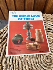 Vintage 1978 Rogers The Wicker Look Of Today Wickerwork Craft Easy-Weave Booklet