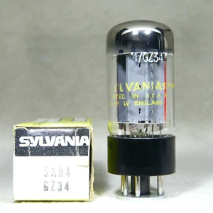 NOS/NIB Mullard GZ34/5AR4 O-Getter Rectifier Tube England 7 Notch B0I4 - Picture 1 of 19