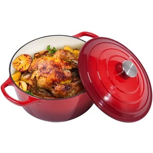 6 Quart Dutch Oven Enameled Cast Iron with Lid - Big Dual Handles - Oven Safe... - Picture 1 of 9