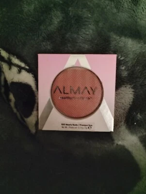 Almay Healthy Hue Pressed Powder Blush #100 NEARLY NUDE B47 - Image 1 of 2