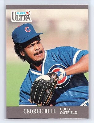 1991 FLEER ULTRA George Bell #55 Chicago Cubs - Image 1 of 2