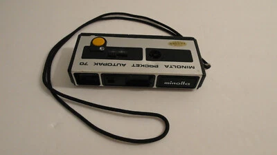 CÁMARA DE PELÍCULA RARA VINTAGE RETRO TOTALMENTE FUNCIONAL MINOLTA POCKET AUTOPAK 70 110 Foto 1 de 4