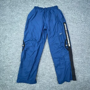 Nike Snow Pants Boys Large Solid Blue Pull On Elastic Waist Drawstring 23x26 - Picture 1 of 14