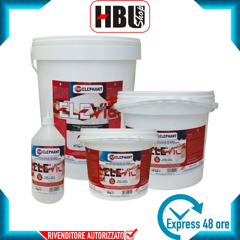 ELEPHANT CHEMICAL PRODUCTS SRL ELEVIL2252 Colla vinilica per Legno D3 Super collante professionale