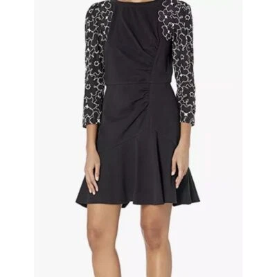 Rebecca Taylor Vestido Tai Mujer Talla 4 Manga Larga Foto 1 de 4