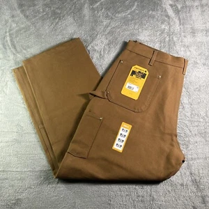 NWT Carhartt 40x30 Brown Double Knee Work Pants Jeans B01-M - Picture 1 of 11