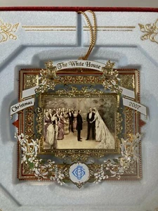 White House Historical Assoc Annual Christmas Ornament 2007 Wedding Cleveland - Picture 1 of 5