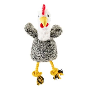 Chicken with Rope Dog Toy Plush, Durable,Chew Level 3 - Picture 1 of 5