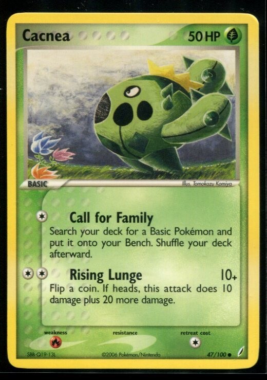Cacnea - ex Crystal Guardians 47/100 2006 NM Pokemon