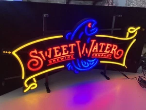 🔥Neu Süßwasser Brauen Bier LED Schild Licht Opti Bar Neon Süßwasser Angeln - Bild 1 von 5