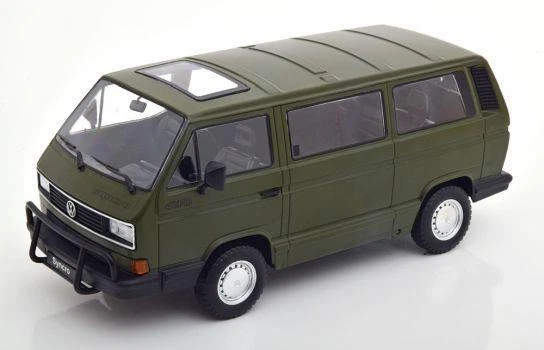 KK SCALE MODELS KKDC180963 Volkswagen VW Bus T3 Syncro 1987 matt olive  1/18 - Photo 1/1