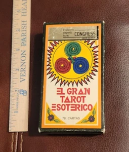 1979 El Gran Tarot Cards Esoterico Deck FACTORY SEALED Deck+ All 3 Booklets - Picture 1 of 8