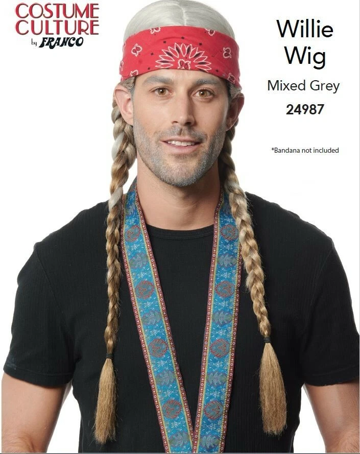 Парик музыканта Willie Country рок - Изображение 1 из 1
