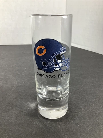 🏈Collectible ~NFL ChicagoBears Shot Glass~4” Tall Cover