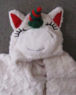 "Manta capa de felpa de unicornio envolvente Cozy Critter 43""x81"" nueva sin etiquetas" Foto 1 de 4