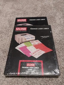 Uline Premium Laser Labels 2 5/8 x1' white 3000 labels Model S- 5042 - Picture 1 of 2