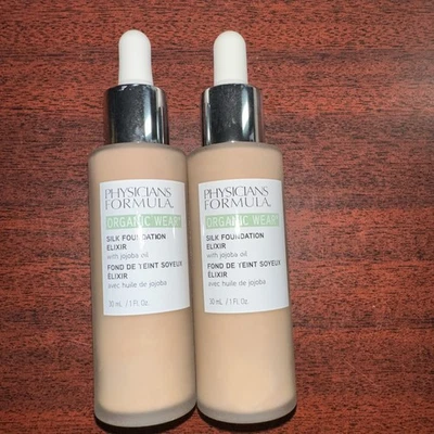 2-PHYSICIANS FORMULA ORGANIC WEAR SILK FOUNDATION  #1711325 FAIR TO LIGHT 02 - Image 1 of 3