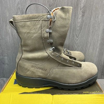 Belleville 675 USAF Cold Weather Boot Sz 12 Regular Gore Tex Vibram Soles Sage - Image 1 of 4